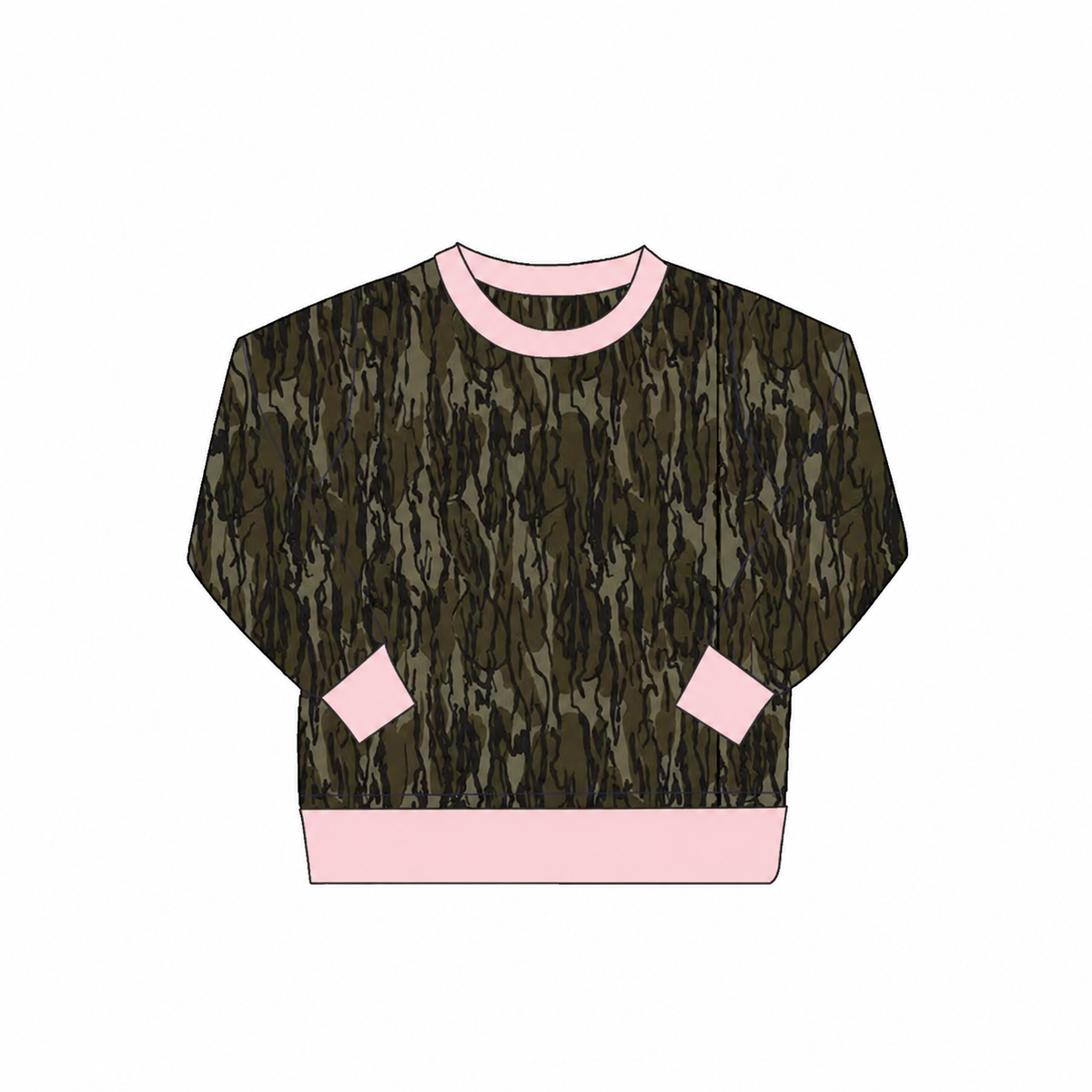 Girls Crew Neck Camo Extras RTS