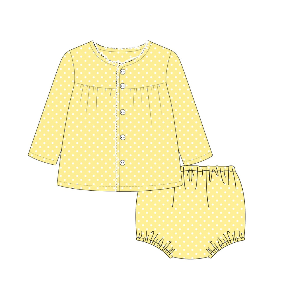 Soft Butter Yellow Diaper Sets extras!