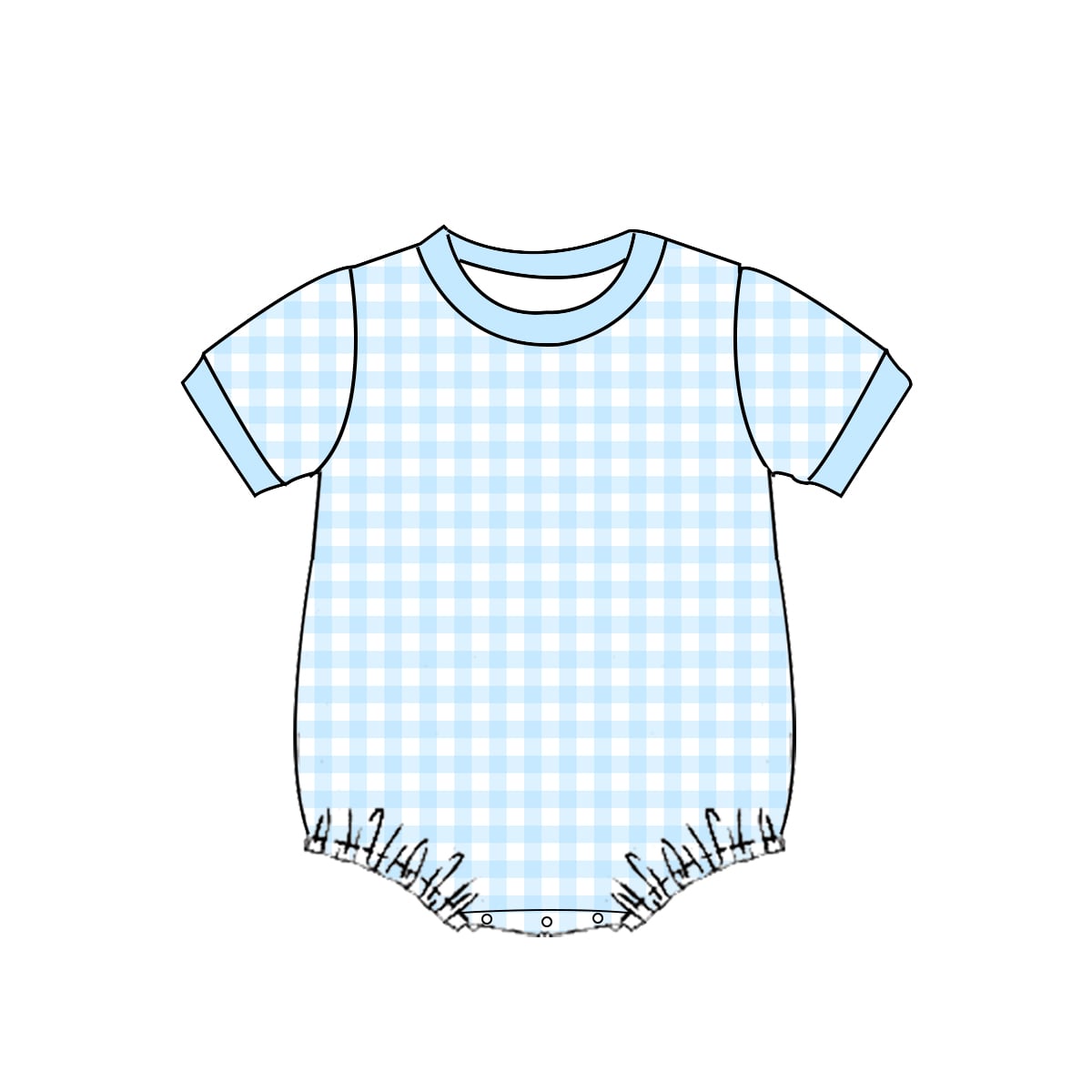 Gingham T-Shirt Bubbles