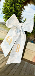 Double Embroidered Wreath Sashes