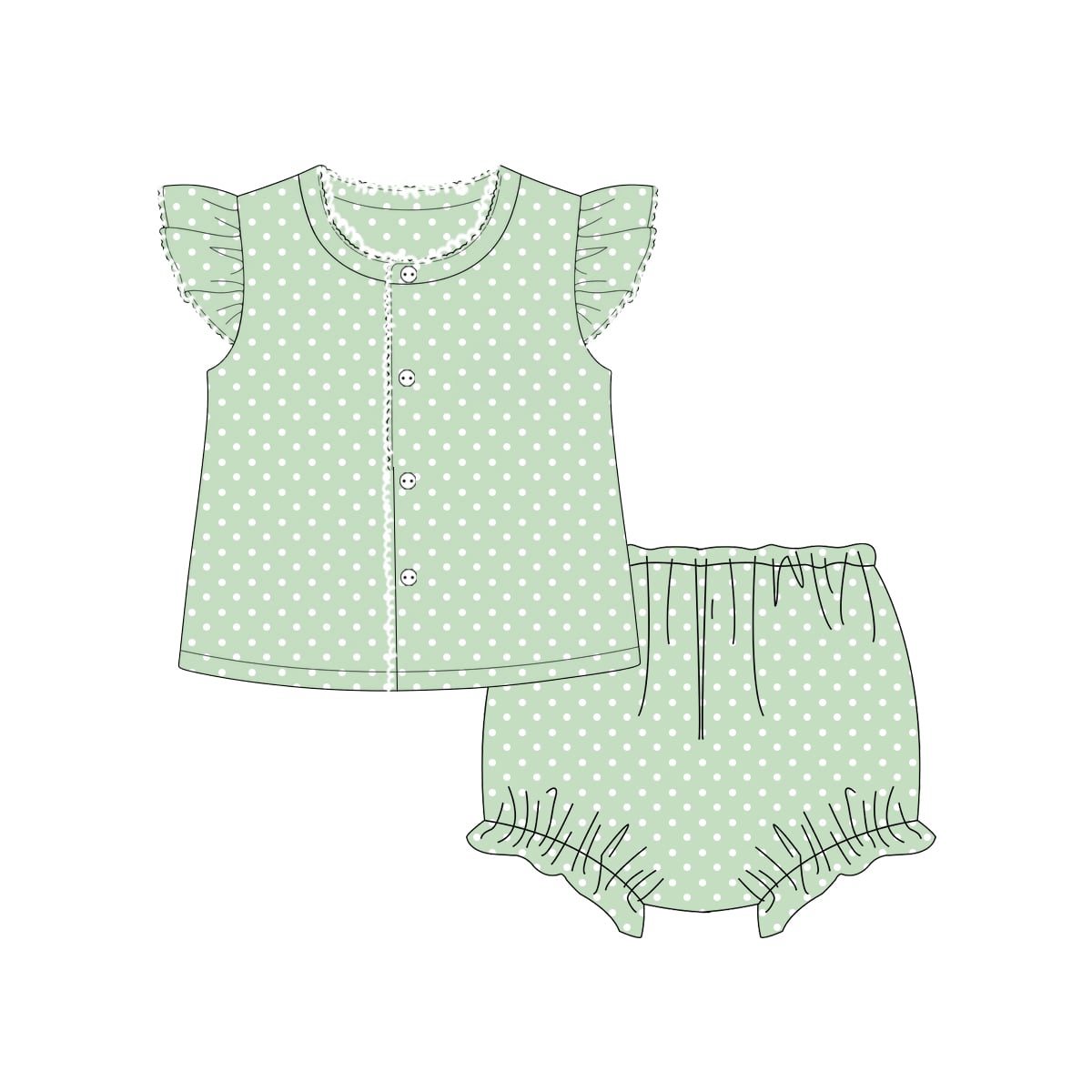 Ruffle Sleeved Extras!