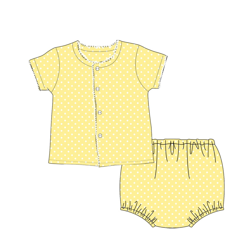 Soft Butter Yellow Diaper Sets extras!