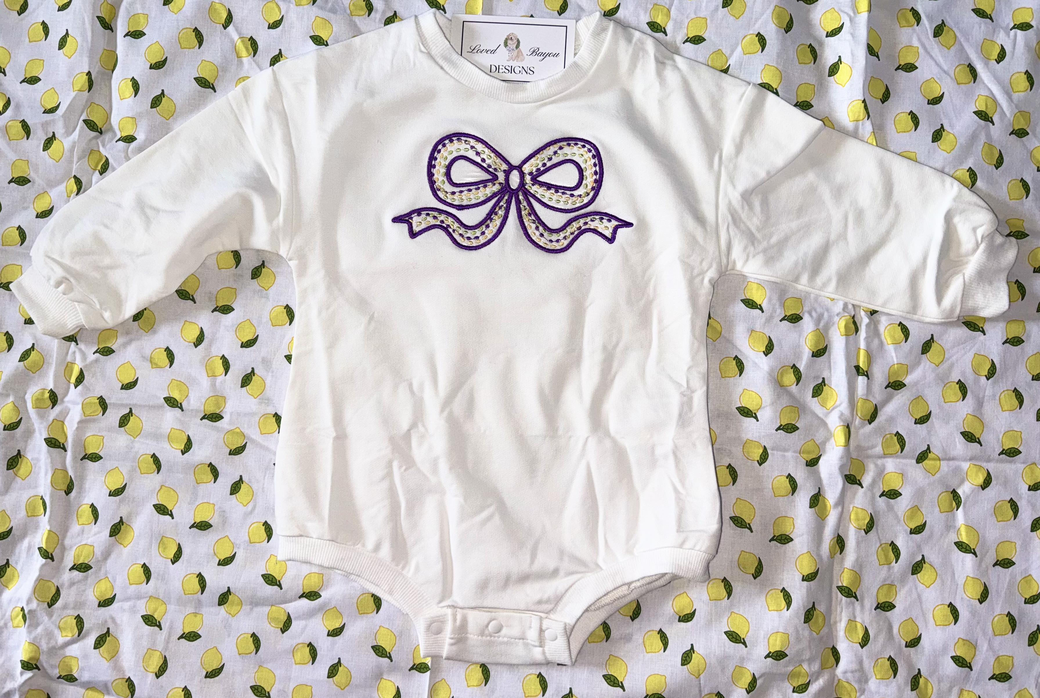 Bow Long Sleeve Bubble