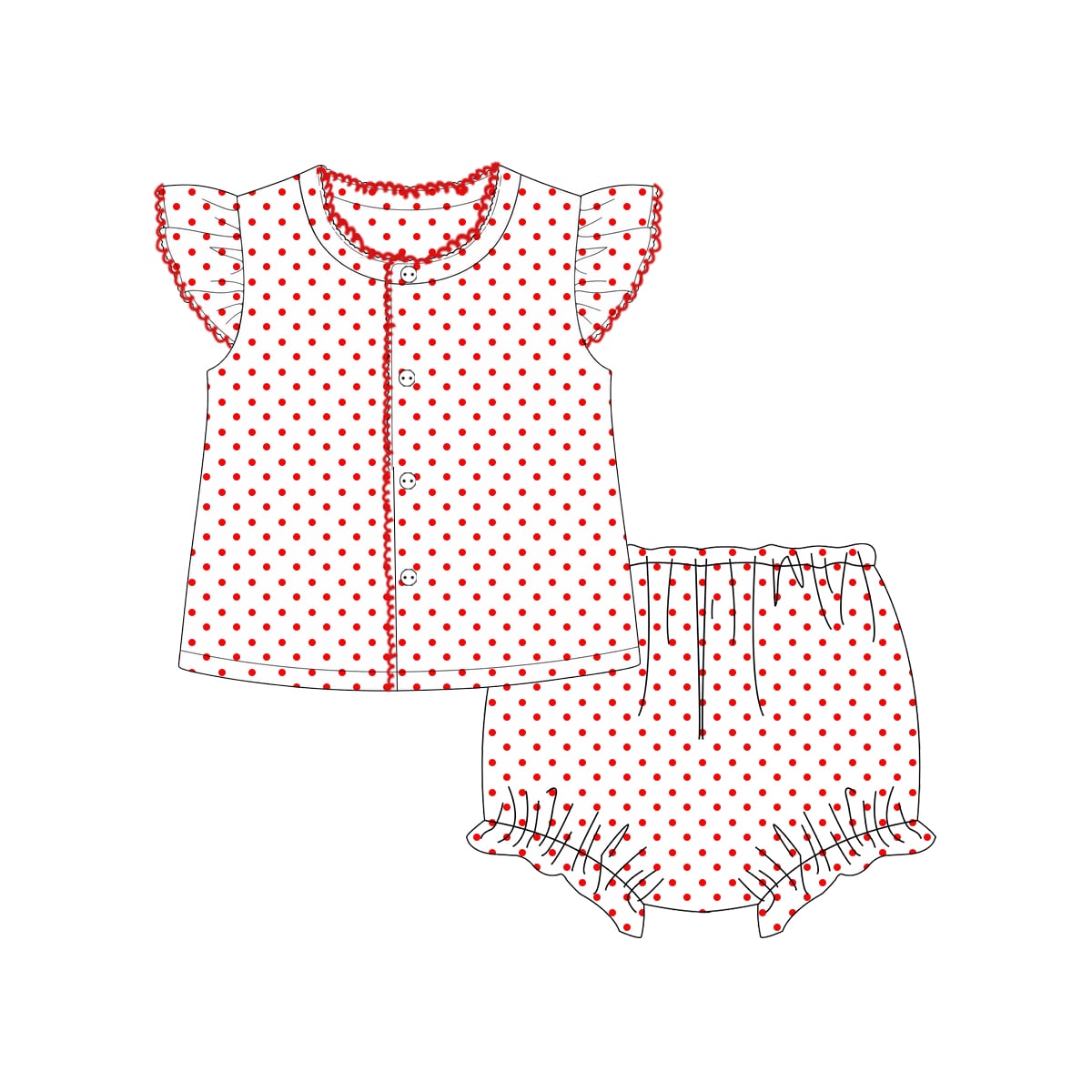 Ruffle Sleeved Extras!
