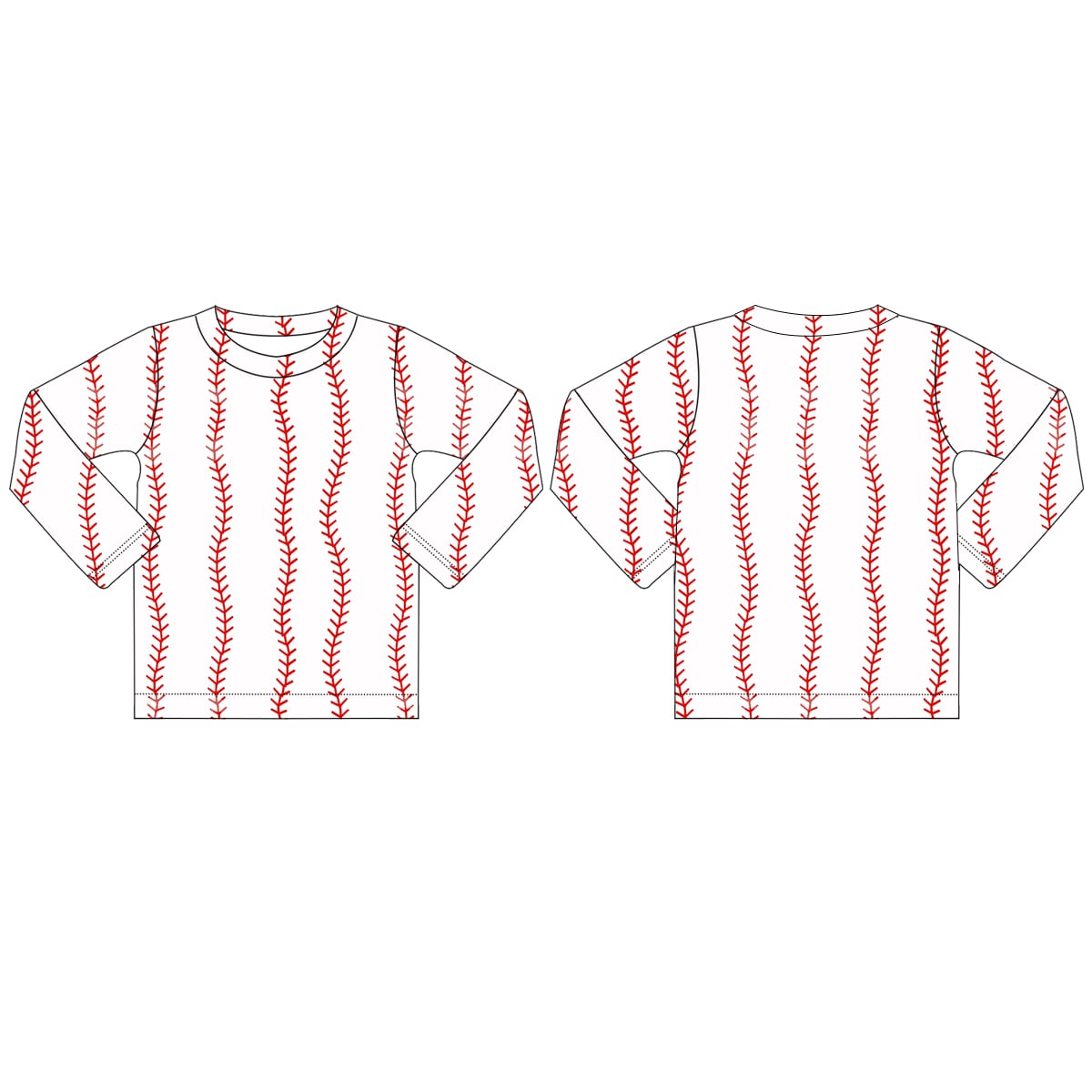 Boys Long Sleeved Baseball Tee