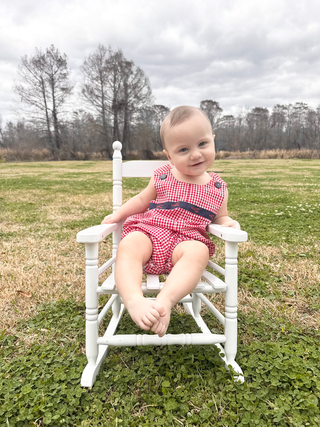 Boys Heirloom Crawfish Romper 🦞