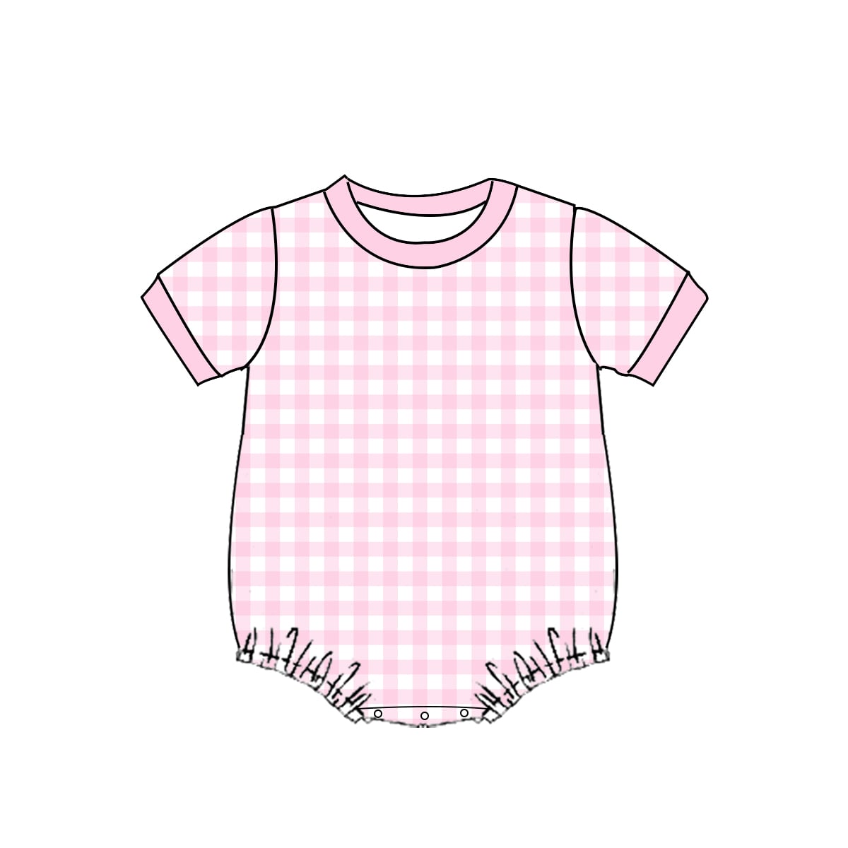 Gingham T-Shirt Bubbles