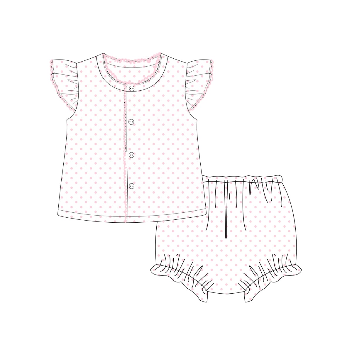 Ruffle Sleeved Extras!