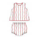 Picot Trimmed Diaper Sets Baseball!
