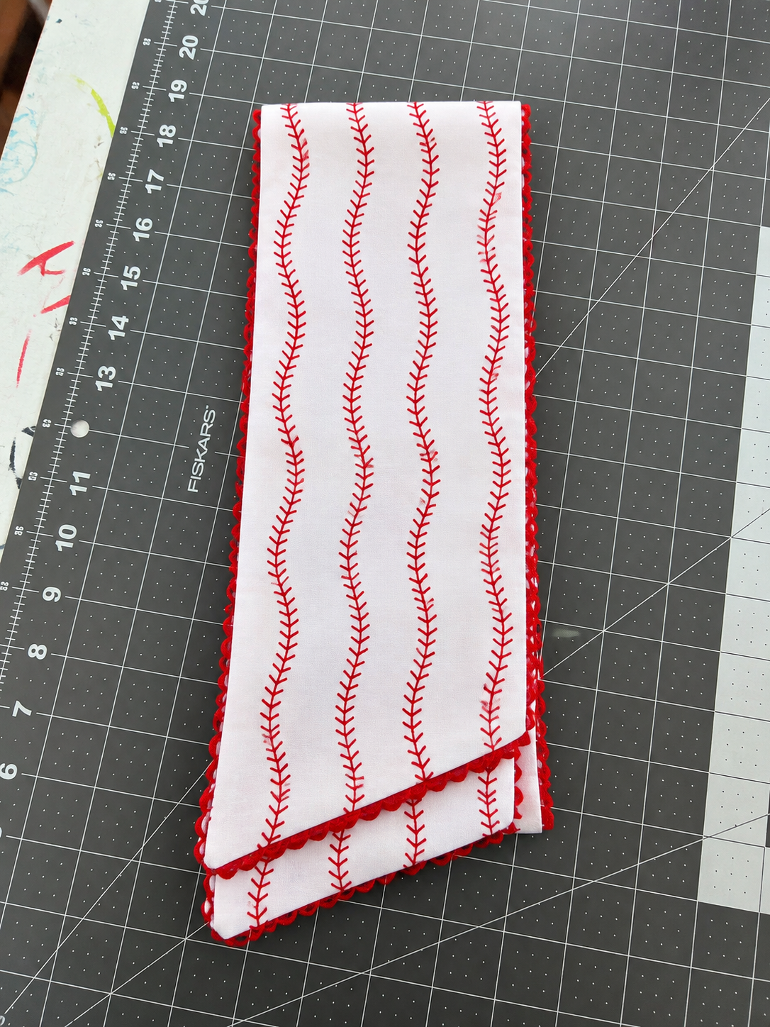 Baseball wreath sashes