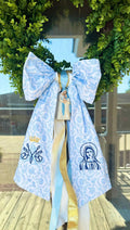 Mary Wreath Sash with Ribbons & Ornament